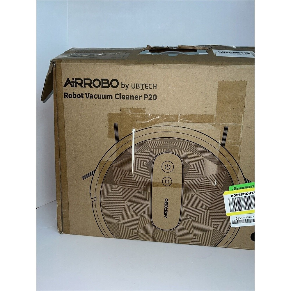 AIRROBO by UBTECH P20 Robot Vacuum Cleaner‎ Black Geometric Smart Home Vacuum